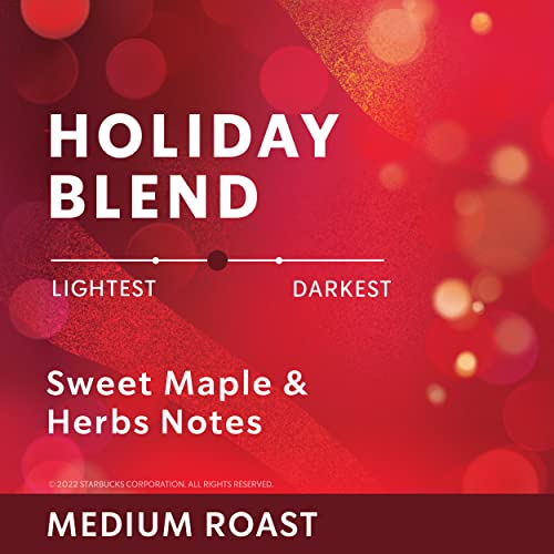 Starbucks Holiday Blend Medium Roast Coffee Single-Cup Coffee Fo