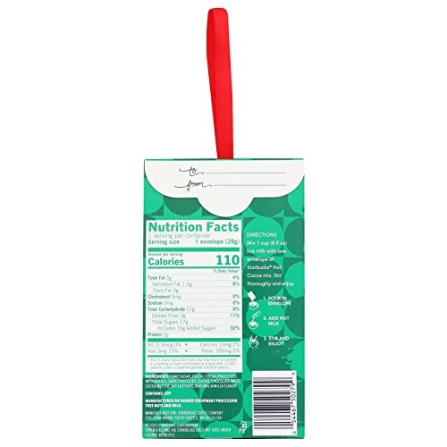 Starbucks Hot Cocoa Mix Ornament, Double Chocolate Hot Cocoa, Re