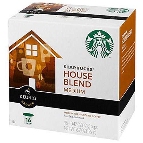 Starbucks House Blend K-Cup Packs, 96 Count, Premium Coffee Bl