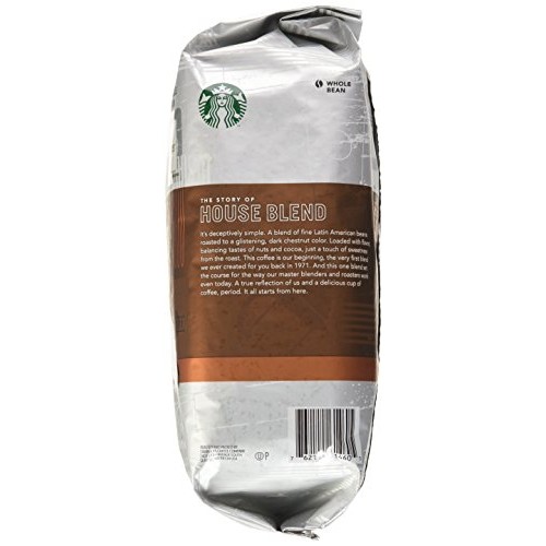 Starbucks House Blend Whole Bean Coffee, 40 Ounce