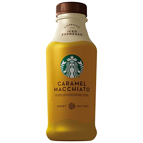 Starbucks Iced Espresso, Caramel Macchiato, 14oz Bottles, 8 Pack