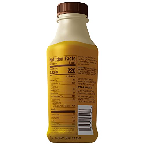 Starbucks Iced Espresso, Caramel Macchiato, 14oz Bottles, 8 Pack