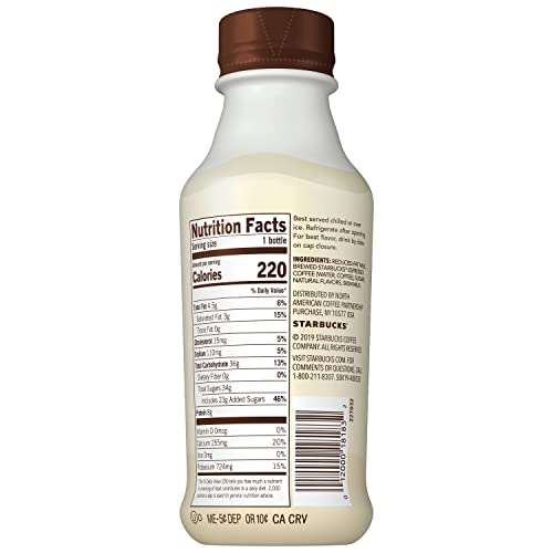 Starbucks Iced Espresso, Vanilla Latte, 14oz Bottles 8 Pack