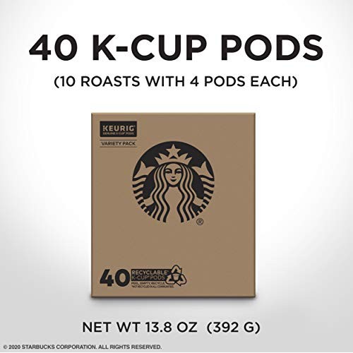 Starbucks K-Cup Coffee Pods — Blonde, Medium &Amp; Dark Roast Variet