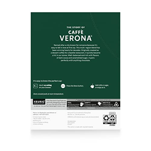Starbucks K-Cup Coffee Pods—Dark Roast Coffee—Caffè Verona For K