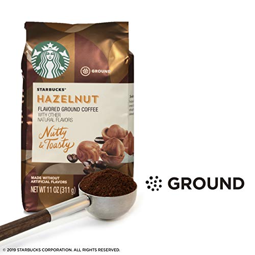 Starbucks Medium Roast Ground Coffee — Hazelnut — 6 Bags 11 Oz.