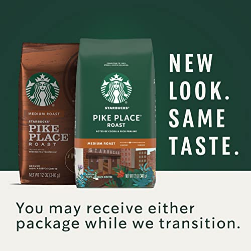 Starbucks Medium Roast Ground Coffee — Pike Place Roast — 100% A