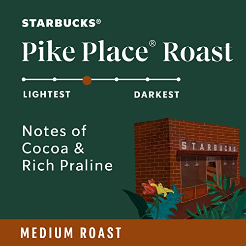 Starbucks Medium Roast Ground Coffee — Pike Place Roast — 100% A