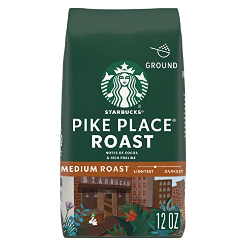 Starbucks Medium Roast Ground Coffee — Pike Place Roast — 100% A