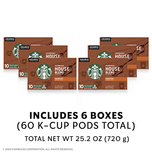 Starbucks Medium Roast K-Cup Coffee Pods — House Blend For Keuri