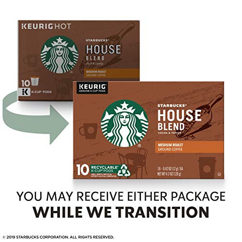 Starbucks Medium Roast K-Cup Coffee Pods — House Blend For Keuri