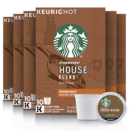 Starbucks Medium Roast K-Cup Coffee Pods — House Blend For Keuri