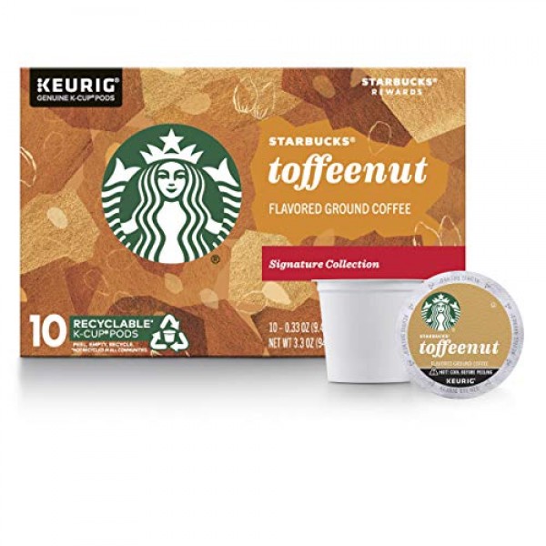 Starbucks Medium Roast K-Cup Coffee Pods — Toffeenut for Keurig ...