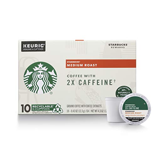 Starbucks Medium Roast K-Cup Coffee Pods With 2X Caffeine — For