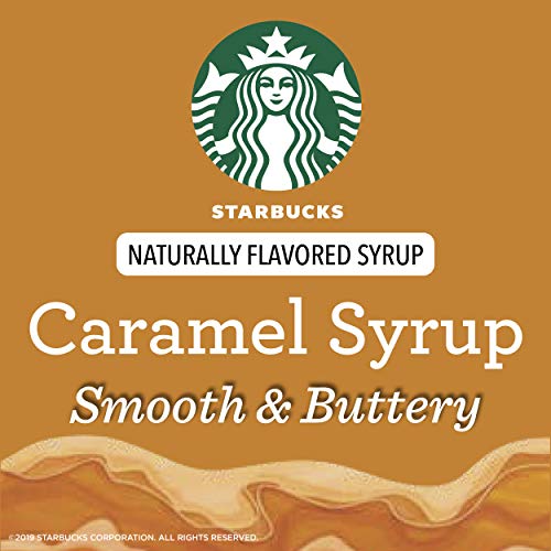 Starbucks Naturally Flavored Coffee Syrup, Caramel, Pack Of 4