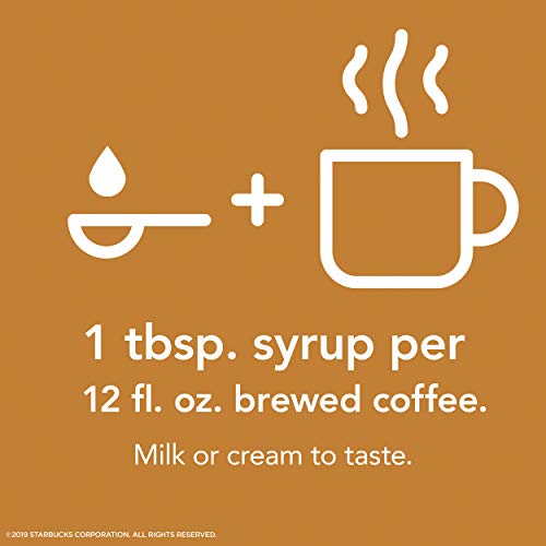Starbucks Naturally Flavored Coffee Syrup, Caramel, Pack Of 4