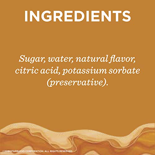Starbucks Naturally Flavored Coffee Syrup, Caramel, Pack Of 4