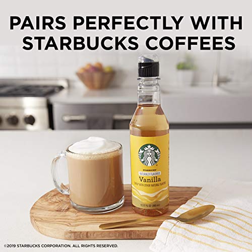 Starbucks Naturally Flavored Coffee Syrup, Vanilla, Pack Of 4