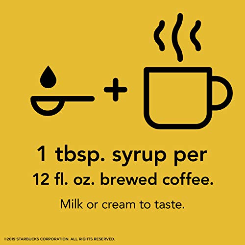 Starbucks Naturally Flavored Coffee Syrup, Vanilla, Pack Of 4