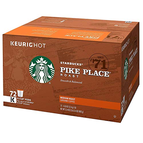 Starbucks Pike Place Roast Coffee K-Cup Portion Packs For Keurig