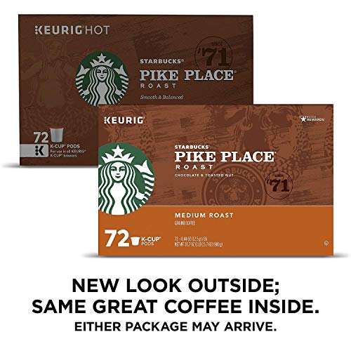 Starbucks Pike Place Roast K-Cups, 24 Count Pack Of 3 - Packag