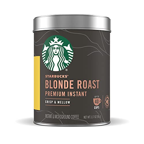 Starbucks Premium Instant Coffee, Blonde Roast, 100% Arabica, 1