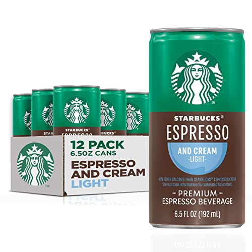Starbucks Ready To Drink Coffee, Espresso &Amp; Cream Light , 6.5Oz