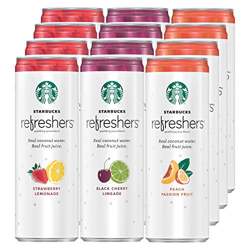 Starbucks Rtd Energy Drink, Refreshers, 3 Flavor Variety Pack ,
