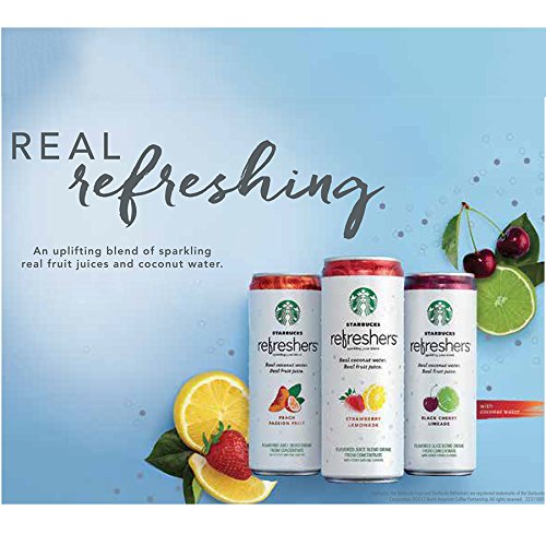Starbucks Rtd Energy Drink, Refreshers, 3 Flavor Variety Pack ,