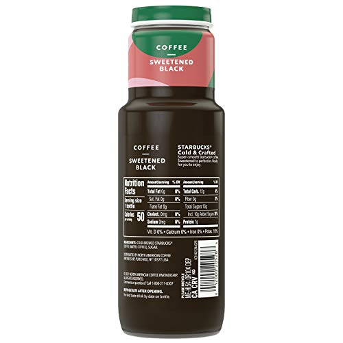 Starbucks Stbx Cold &Amp; Crafted Coffee Sweetened Black, 11 Fl Oz