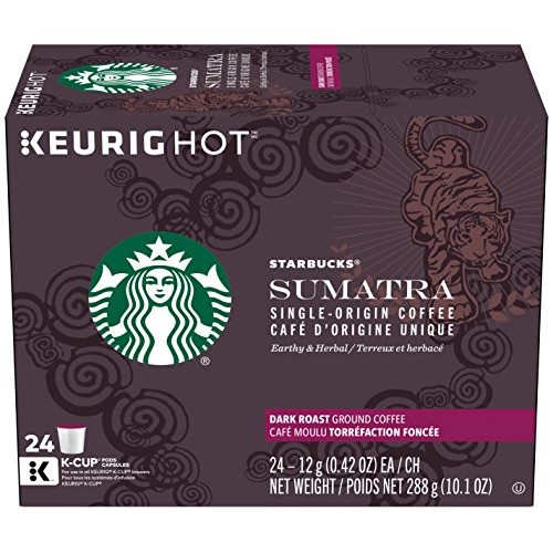 Starbucks Sumatra Dark Roast Single Cup Coffee For Keurig Brewer