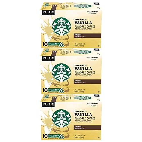 Starbucks Vanilla Coffee K-Cup Portion Pack For Keurig K-Cup Bre