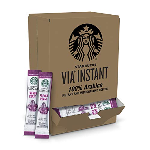 Starbucks Via Instant Coffee—Dark Roast Coffee—French Roast—100%