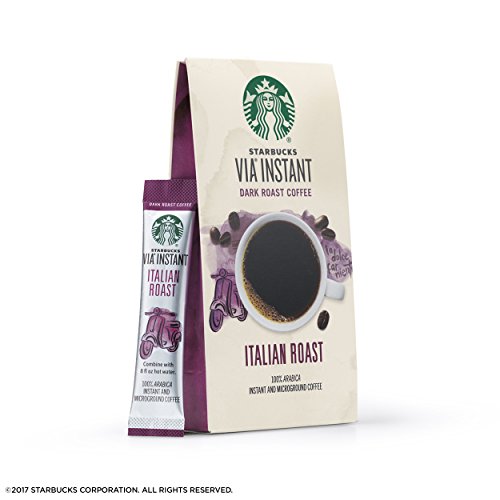 Starbucks Via Instant Coffee Dark Roast Packets — — 100% Arabica