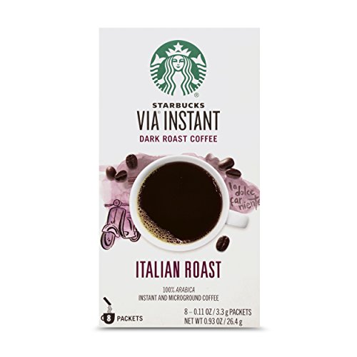 Starbucks Via Instant Coffee Dark Roast Packets — — 100% Arabica