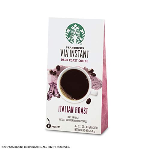 Starbucks Via Instant Coffee Dark Roast Packets — Italian Roast