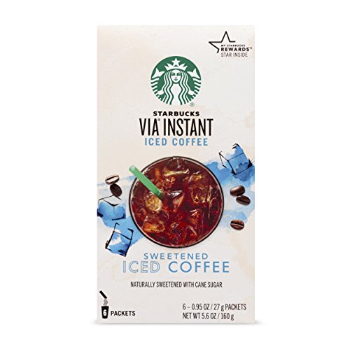 Starbucks VIA Instant Coffee Medium Roast Packets — Sweetened Ic...