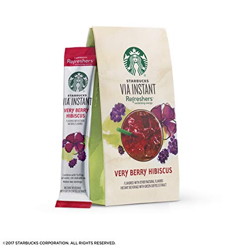 Starbucks Via Instant Coffee, Very Berry Hibiscus Refresher, 6 C Starbucks Via Instant Coffee, Very Berry Hibiscus Refresher, 6 C