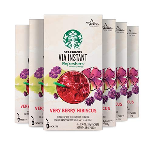 Starbucks Via Instant Coffee, Very Berry Hibiscus Refresher, 6 C Starbucks Via Instant Coffee, Very Berry Hibiscus Refresher, 6 C