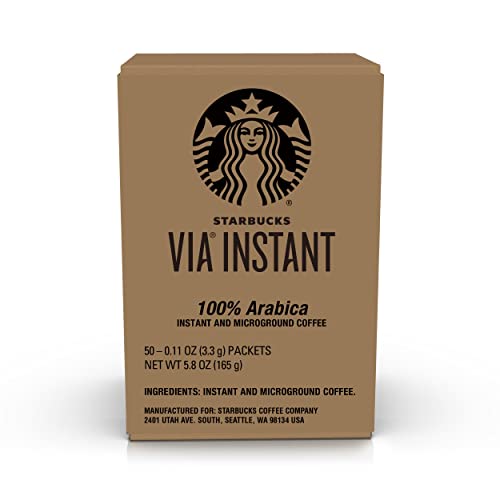 Starbucks Via Instant Decaf Coffee Packets — Italian Roast — 1 B