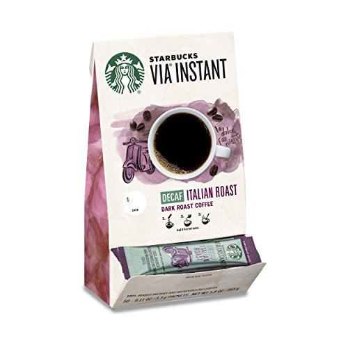 Starbucks Via Instant Decaf Coffee Packets — Italian Roast — 1 B