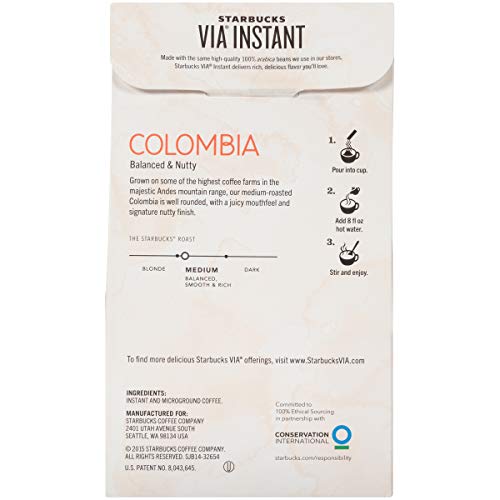 Starbucks Via Ready Brew Colombia Coffee, 50-Count