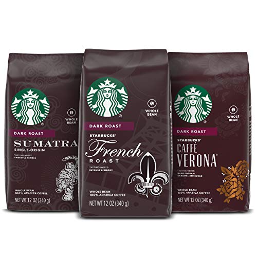 Title: Starbucks Dark Roast Whole Bean Coffee — Variety Pack — 3 Title: Starbucks Dark Roast Whole Bean Coffee — Variety Pack — 3