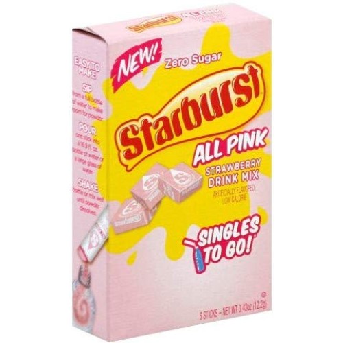 Starburst Singles To Go Variety Pack 5 Box, 5 Flavor Rasberry,