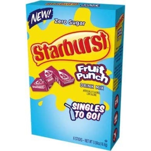 Starburst Singles To Go Variety Pack 5 Box, 5 Flavor Rasberry,