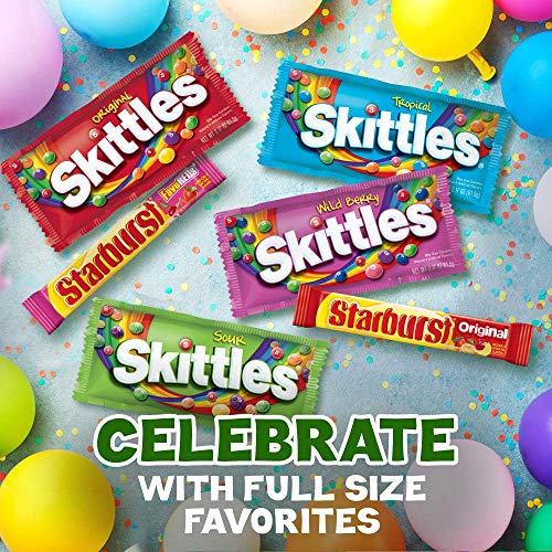 Skittles &Amp; Starburst Candy Full Size Variety Mix 62.79-Ounce 30-