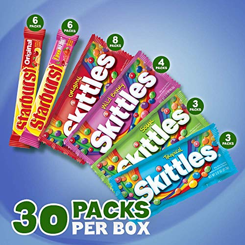 Skittles &Amp; Starburst Candy Full Size Variety Mix 62.79-Ounce 30-