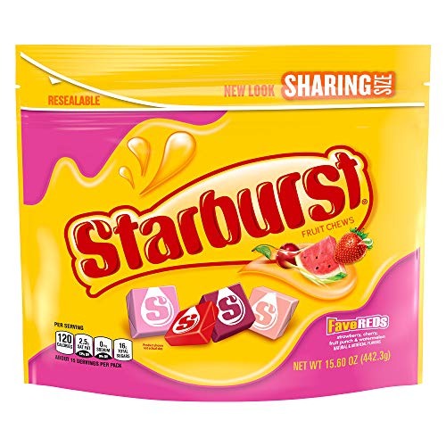 Starburst Favereds Fruit Chews Candy, 15.6 Ounce Pouch