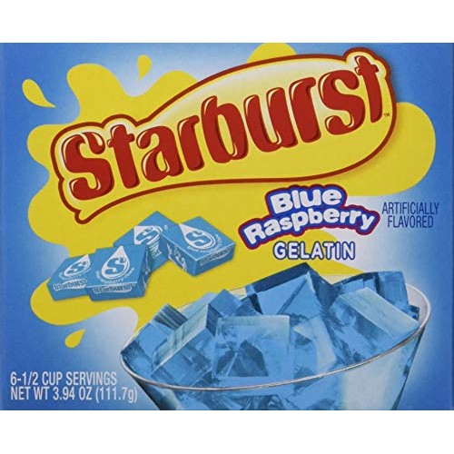 Starburst Gelatin – Blue Raspberry, 12Count