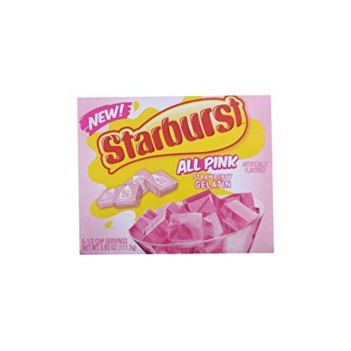 Starburst Gelatin, Strawberry, 3.89 Oz Pack Of 3